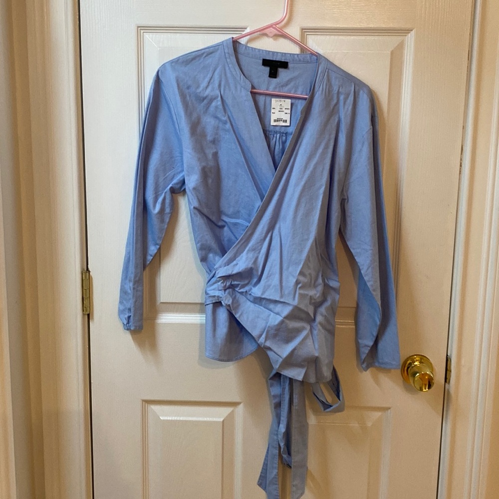 J Crew wrap shirt size medium new with tags